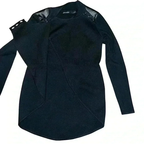 Karen Millen black wrap sweater size 2 - Picture 6 of 11